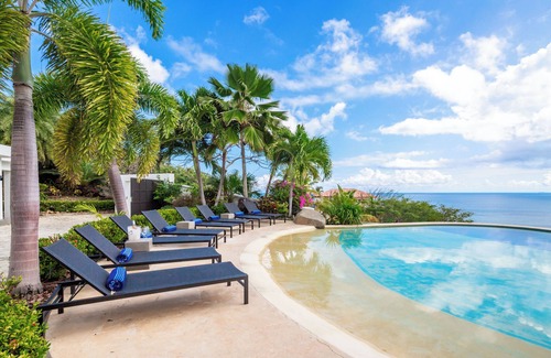 Oyster Pond Villa | Stunning Villa Movina with Gym, Two Pools, and Breathtaking Views of St. Barts