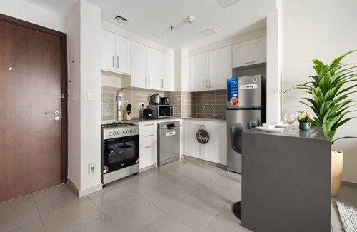 Madinat Zayed Apartment | Stylish 1BR in Safi | Balcony, Pool, Gym | Town Square Dubai