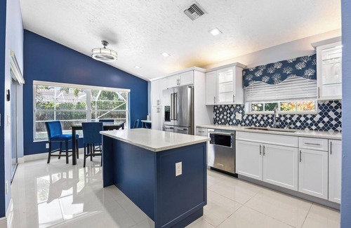 Greenview Shores House | Stylish 4-bedroom private house in Wellington FL, Come enjoy some poolside fun!