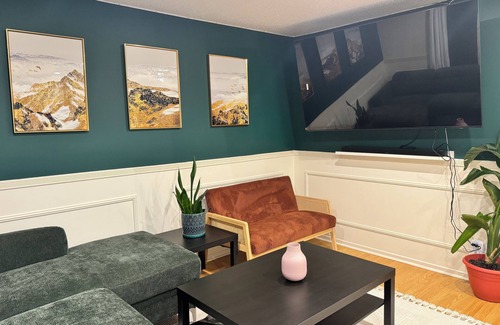 Ottawa Division House | Stylish basement bedrooms