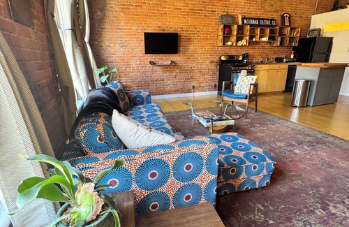 Troy Apartment | Stylish loft in the heart of downtown Troy with onsite parking