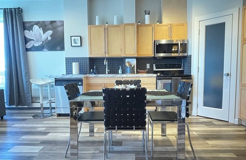Downtown Edmonton Condo | Sub Penthouse suite over looking the legislature grounds in Beautiful Edmonton .