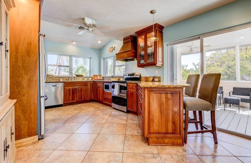 Sugarloaf Shores House | Sugarloaf Bay Retreat: Tropical Canal Front 3BR Home, Private Pool, Open Water Views & Boat Dockage!