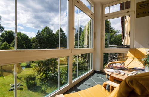 Alt-Ruppin Apartment | Suite mit 2 Badezimmern und Balkon