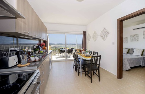 Mellieha Apartment | Summer Breeze Apartment with large Panoramic Terrace with country and seaviews