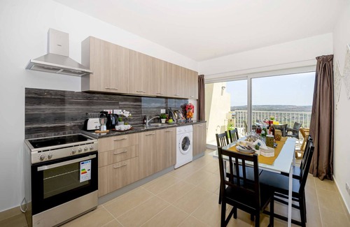 Mellieha Apartment | Summer Breeze Apartment with large Panoramic Terrace with country and seaviews