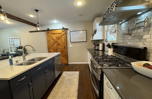Oneonta House | Summer Fever - Modern Farmhouse, watch ASV fireworks from the backyard!