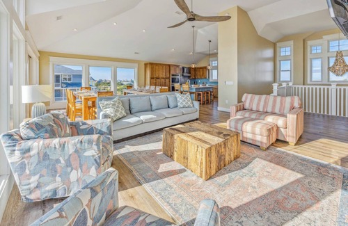Hatteras House | SUMMER SAVINGS Oceanfront Dog Friendly & Handicap Friendly w Pool, Theater, More