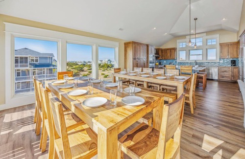 Hatteras House | SUMMER SAVINGS Oceanfront Dog Friendly & Handicap Friendly w Pool, Theater, More
