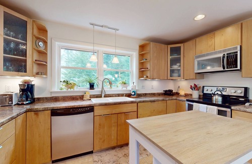 Bayville House | Sunny coastal retreat with deck, grill, beach, dock, & ocean access