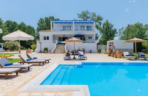 Molos Villa | SUNRISE BEACH - YOUR DREAM SEASIDE VILLA, DIRECT ACCESS ONTO QUIET SANDY BEACH