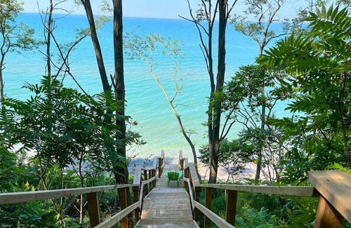 Bluewater Cottage | Sunset Serenity - lake view hot tub! Private Lake Access