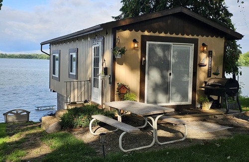 Faribault Cabin | Super spacious cabin. Simple layout and great views overlooking the lake!