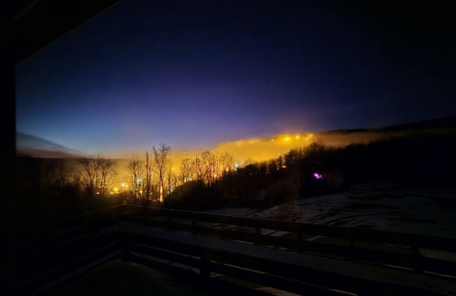 Swain Apartment | Swain Hill Hideaway offers beautiful ski area view. Accommodates 4 guests.