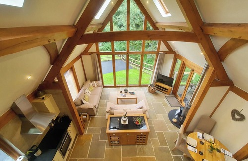 Battle Cabin | Swn Y Nant lodge with hot tub Brecon