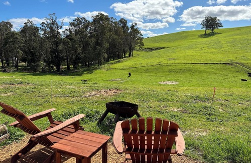 Nannup Ski Chalet | Tanjanerup Chalets "Clementine"nFarm Stay, Meet Larry, Clementine, Lady & Floss