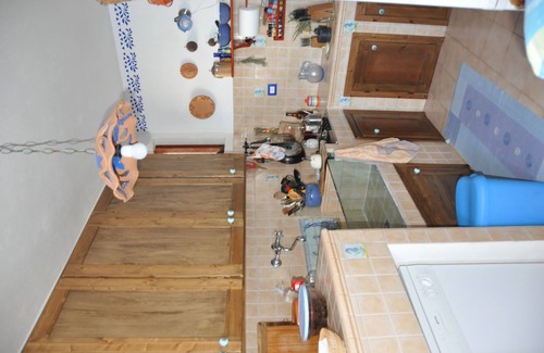 Malfa House | Terrace and garden overlooking Stromboli and Panarea,