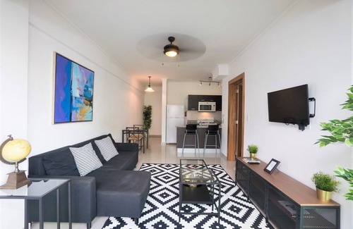 Downtown Santo Domingo Apartment | Terrace Apartment In City Center Santo Domingo + Free Parking and Gym ✔️