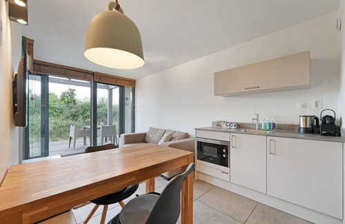 Ouddorp Hotel | The 4-person Studio consists of two 2-person studios, connected on the ground floor with an adjoining door, Featuring terraces with views of both the landside and the water.