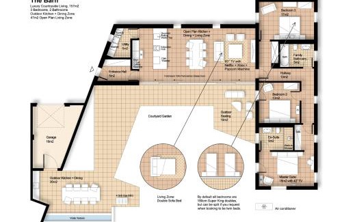 Kelmarsh House | The Barn : Luxury Indoor/Outdoor Countryside Bliss