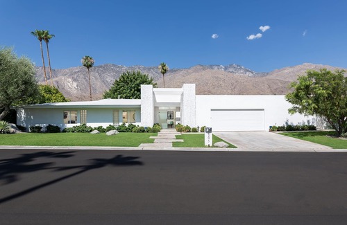 Indian Canyon House | The Betty Grable Estate On The Golf Course In Indian Canyons Neighborhood! Incredible Mountain Views!