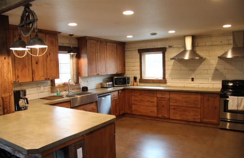Stutsman County House | The Bison Ranch Lodge: rural seclusion on a real, working bison ranch.