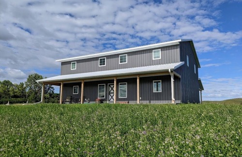 Stutsman County House | The Bison Ranch Lodge: rural seclusion on a real, working bison ranch.