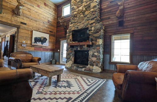 Stutsman County House | The Bison Ranch Lodge: rural seclusion on a real, working bison ranch.