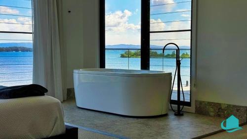 Swansea House | The Black Swan Lakehouse - waterfront pool