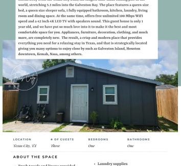 Texas City Apartment | The Cozy Shack