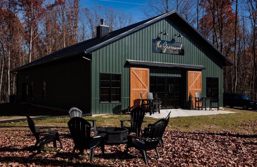 Glen Allen House | The Greenwood, a modern barndominium. Cozy, spacious, and private