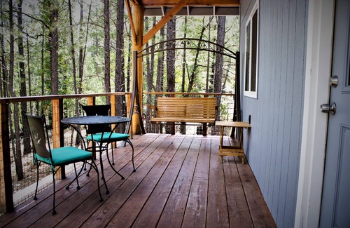 Happy Jack Cabin | The Haven at the Bar OK - Beautiful guest cottage nestled in the pines