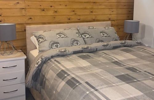Saint Asaph Apartment | The Hedgehog Burrow - Lodge with private hot tub