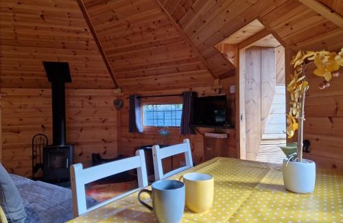 Amroth Apartment | The Hive - Unique log cabin with wood burning stove