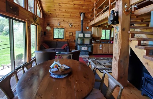 Long Eddy Cabin | The Log Cabin On Paradise Pond, spring wonders, summer fun and fall foliage