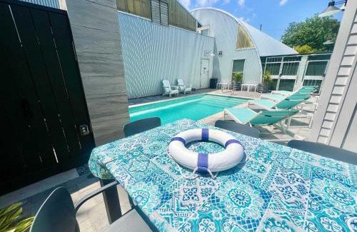 Bywater House | The Moon Quonset Hut Vacation Rental Heated & Chilled Pool