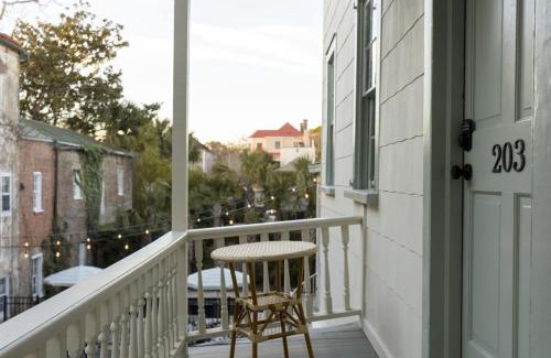 Harleston Village Bed & Breakfast | The Nicholas Veranda King Suite- 1 Block to King