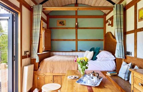 Trecastle Apartment | The Orient Express Shepherd's Hut with Hot Tub