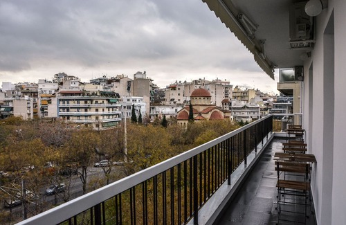 Kinosargous Apartment | The Parthenon Terrace has a Parthenon view! We're quite proud of this!
