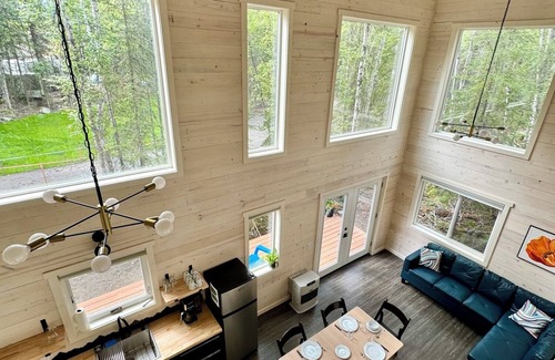 Chugiak Cabin | The perfect place for families or groups, offering ample space and comfort for six in the serene Eklutna Valley.