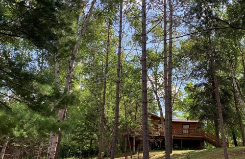 Marcell Cabin | The Pine Ridge Cabin on Spider Lake, Marcell Mn-Private lakeside with two docks.