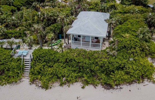 North Palmetto Point Cottage | The Pink Sand Cottage, Private Cozy Cottage, Right on the Beach!