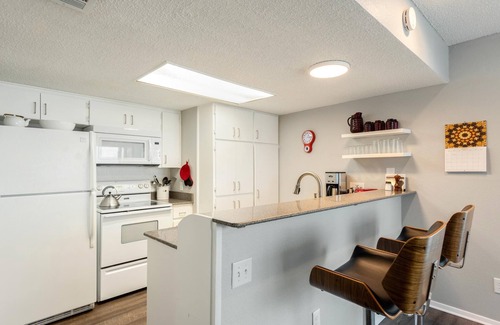 Barton Hills Condo | The Retro: king bed, desk, deck, 2 blks Zilker Park/Barton Springs, @2 mi DT!