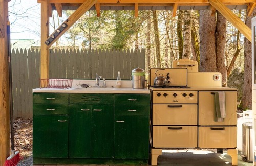 Hopkinton Cabin | The Rock House up in the trees!