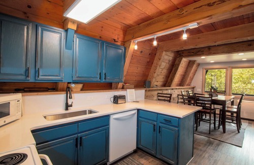Star Valley Ranch Cabin | The Rustic Blue Cabin surrounded by Aspen Trees