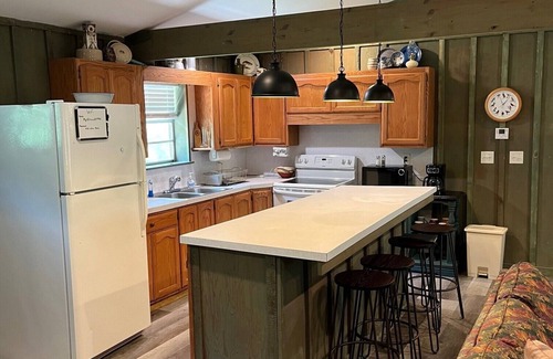 Wilburn Cabin | The Rustic Retreat Cabin on the Little Red River w/Fishing Dock