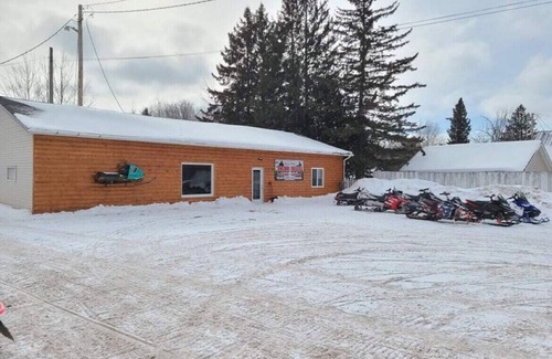 Bruce Crossing House | The Sled Stop located on ATV/Snowmobile Trail.