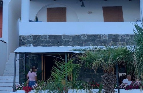 Santa Marina Salina Apartment | The terrace on the sea