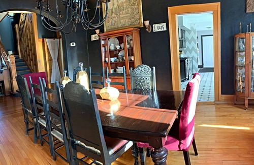 Oskaloosa House | The Tudor; Pool, Fire Pit, Patio, Near Hiking and Bike Trails; Bike Rental near.