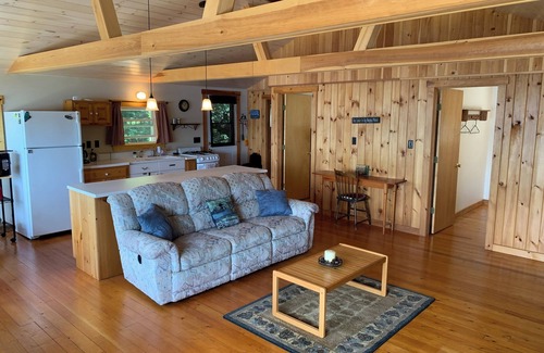 Northfield Cabin | This beautiful cottage is set back 25 feet from Bog Lake in Northfield, Maine!